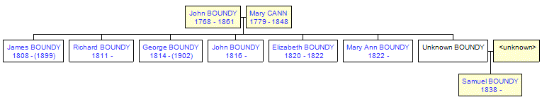 Mini tree diagram